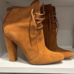 Steve Madden Tan Suede Heeled Boots